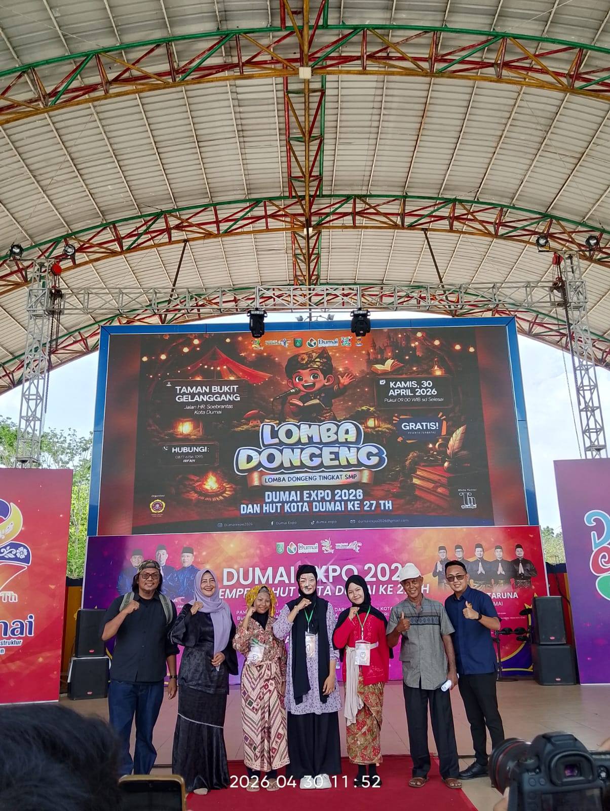 Lomba Mendongeng dalam rangka ulang tahun Kota Dumai